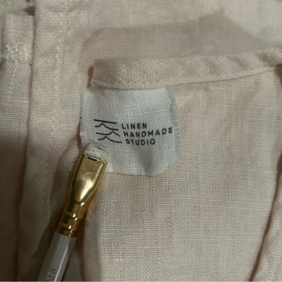 LinenHandmadeStudio Wrap Dress Handmade in Lithuania - Picture 6 of 6